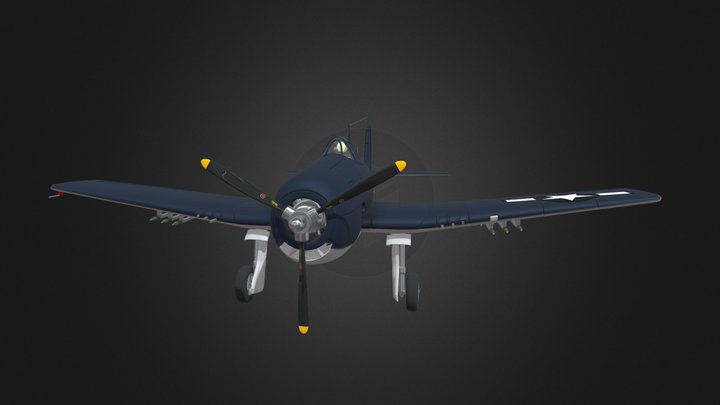 F6F-5 Hellcat 3D Model