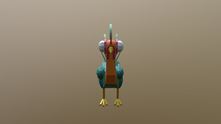Hei Hei low poly 3D Model