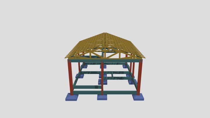 Casa Poular Poxoréu. 3D Model