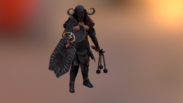 Warrior Idle 3D Model