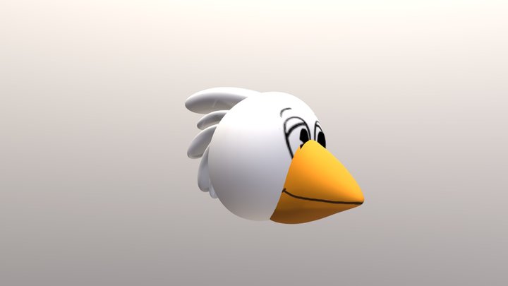 Chicken Toon's Head (Toontown Online) 3D Model