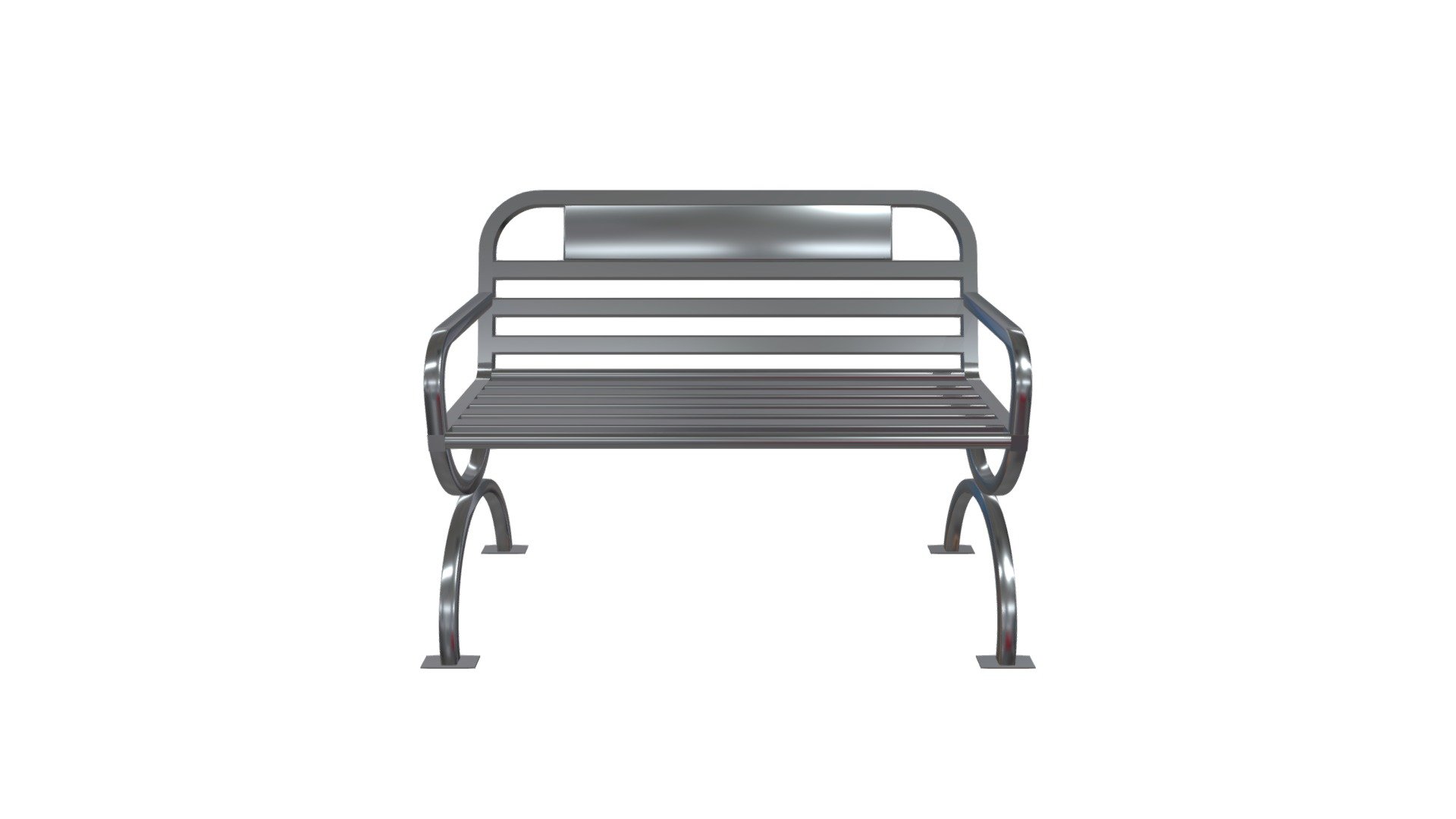 SJ-089EK 不鏽鋼公園椅 — Sketchfab embed 3D viewer