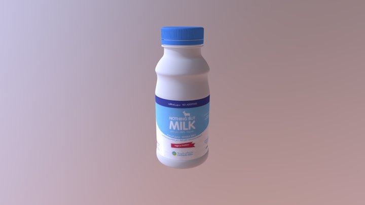 Milk Bottle 3D Model