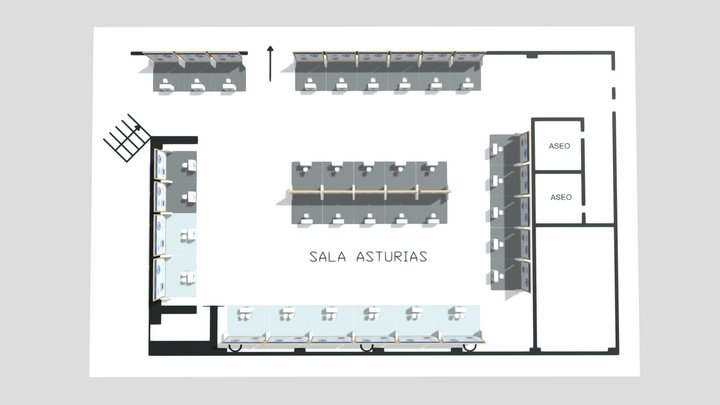 9º Congreso Forestal Español - Stands 3D Model