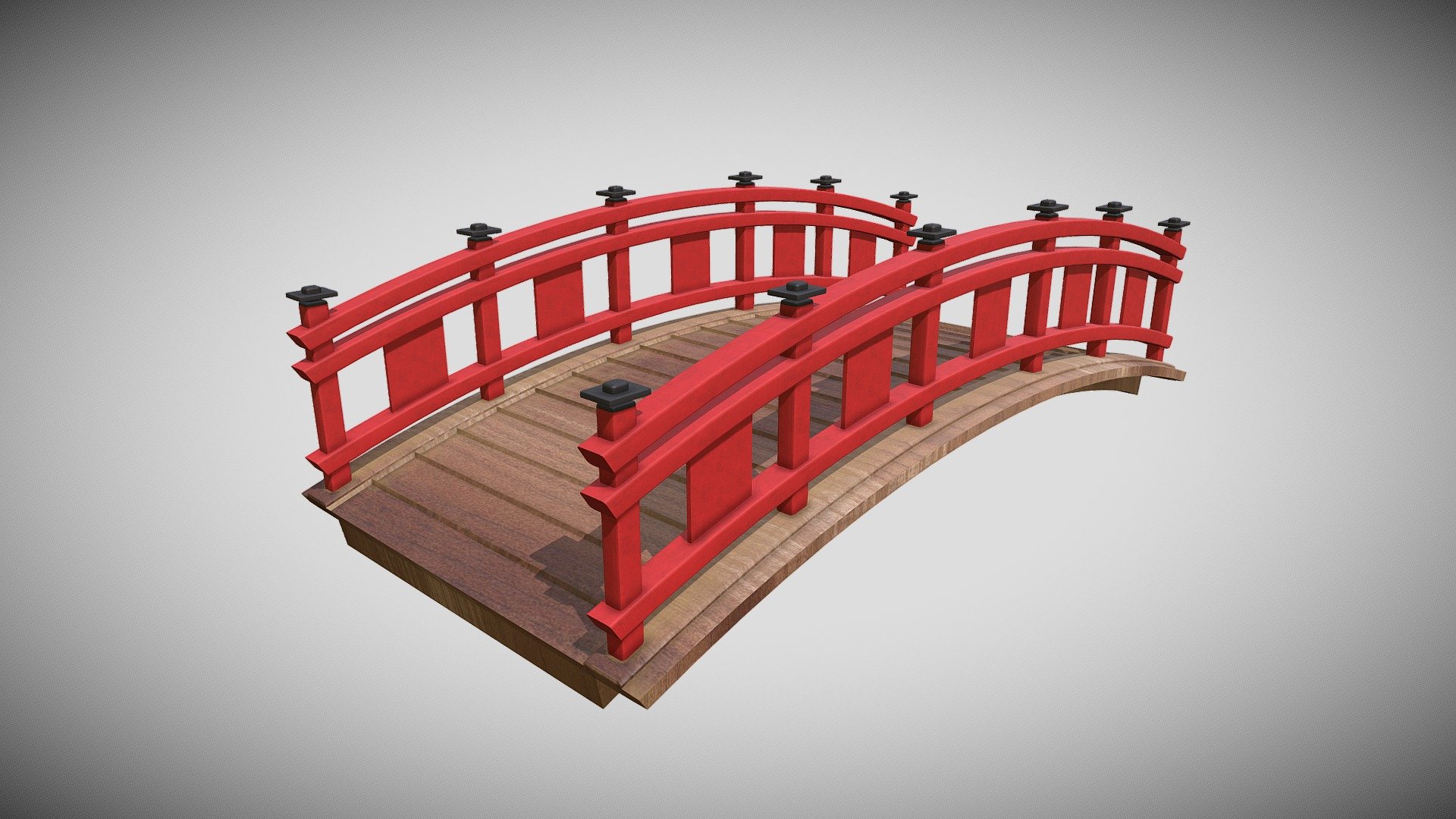 Japanese Bridge Buy Royalty Free 3D Model By Tran ha anh thu 99 