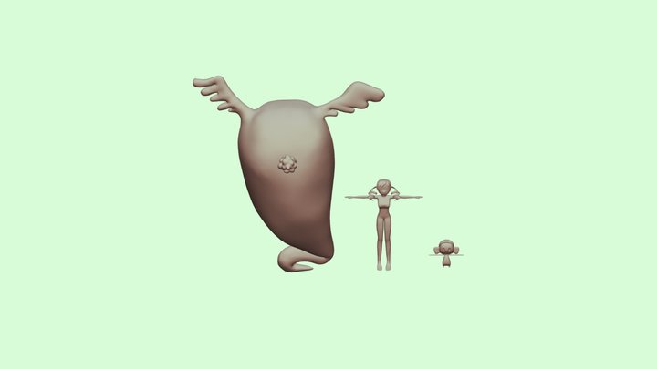 Desafío 3: Esculpido de personaje con Dyntopo 3D Model