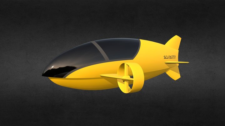 Scubster HPV submarine concept 3D Model
