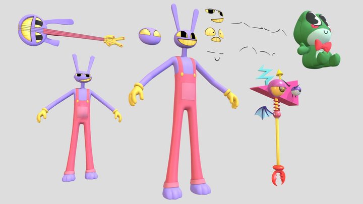 Jax | Fortnite | Amazing Digital Circus 3D Model