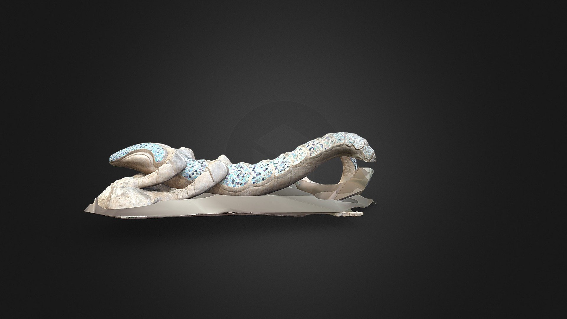 Lizard statue