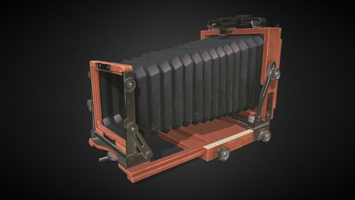 Foldable Field Camera 3D Model