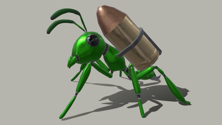 Robot Bullet Ant 3D Model