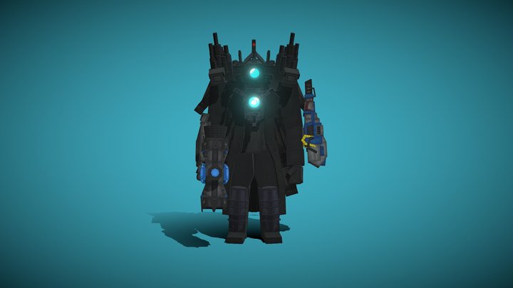 Upgraded Titan Cameraman 3D Model