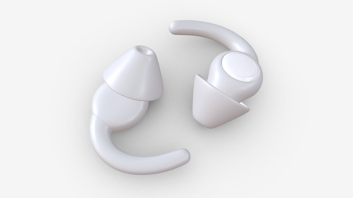 Sleeping noise reduction earplugs 3D Model
