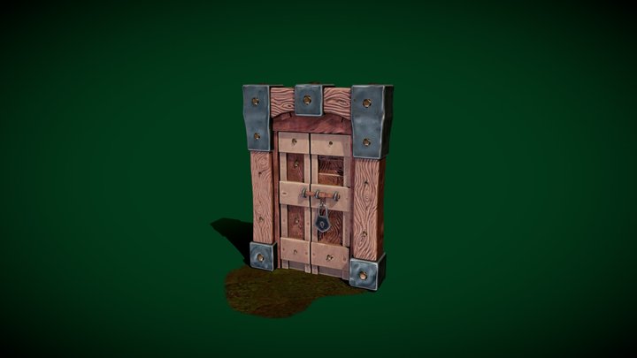 The first STYLIZED DOORS 3D Model