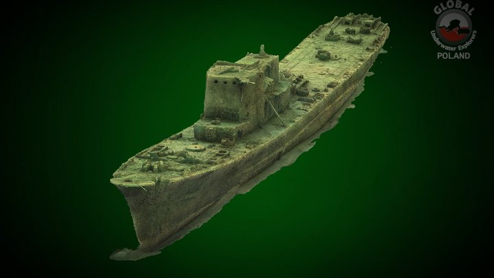 ORP Groźny 3D Model