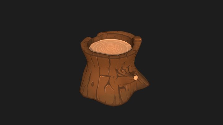 Tree Stump 3D Model