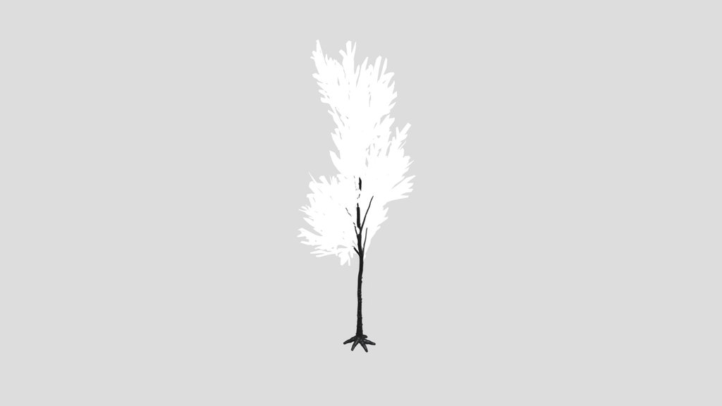 Dry Tree Low Poly Animated