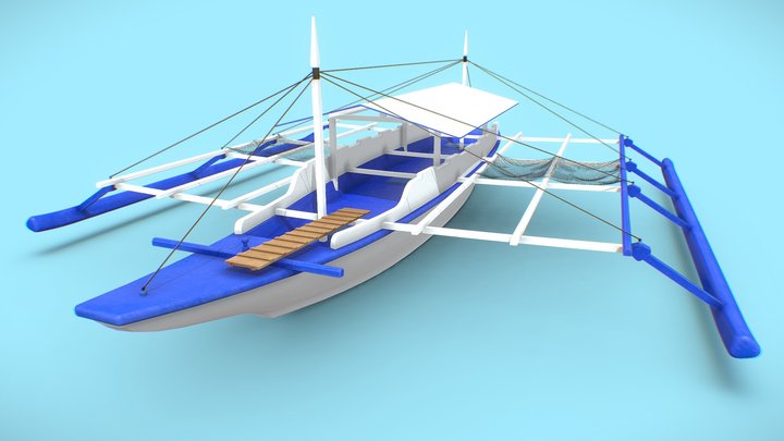 Philippine Fishing Boat 3D Model