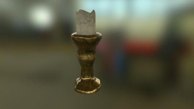 Wasteland Explorer - Candle Holder 3D Model