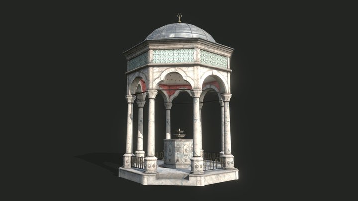 The Ablution Fountain 3D Model