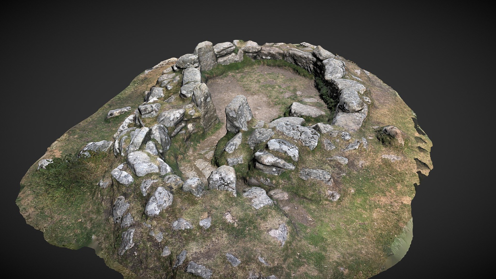 Bronze Age Hut circle No.2. Grimspound, Devon
