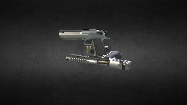 Desert Eagle 50 SRMB 3D Model