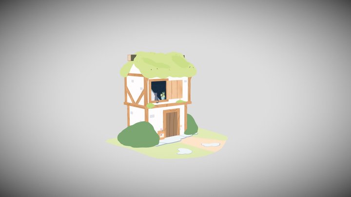 Stylized House 3D Model