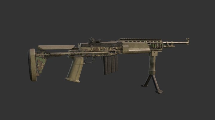 M14 EBR 3D Model