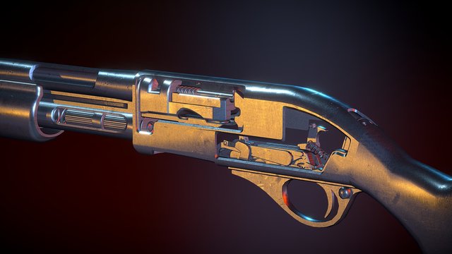 SAWNOFF | CUTAWAY | 3D 3D Model