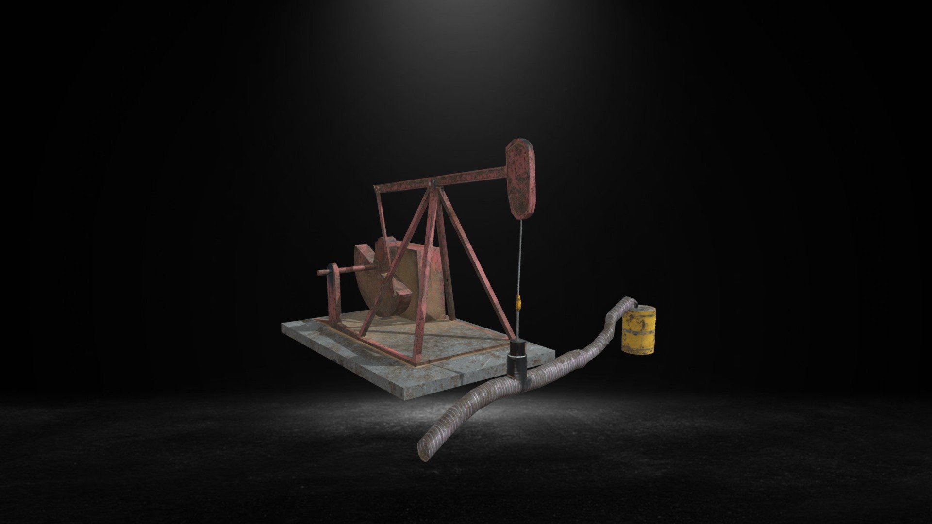 Пример старе нафтне пумпе - 3D model by 3D animacija (@alekkavcic ...
