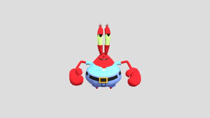 Mr_ Krabs 3D Model