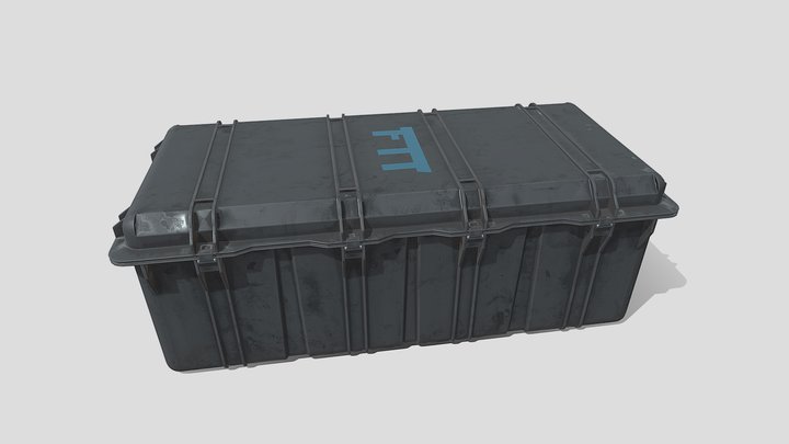 Military Game Asset Crate Box FTT 3D Model