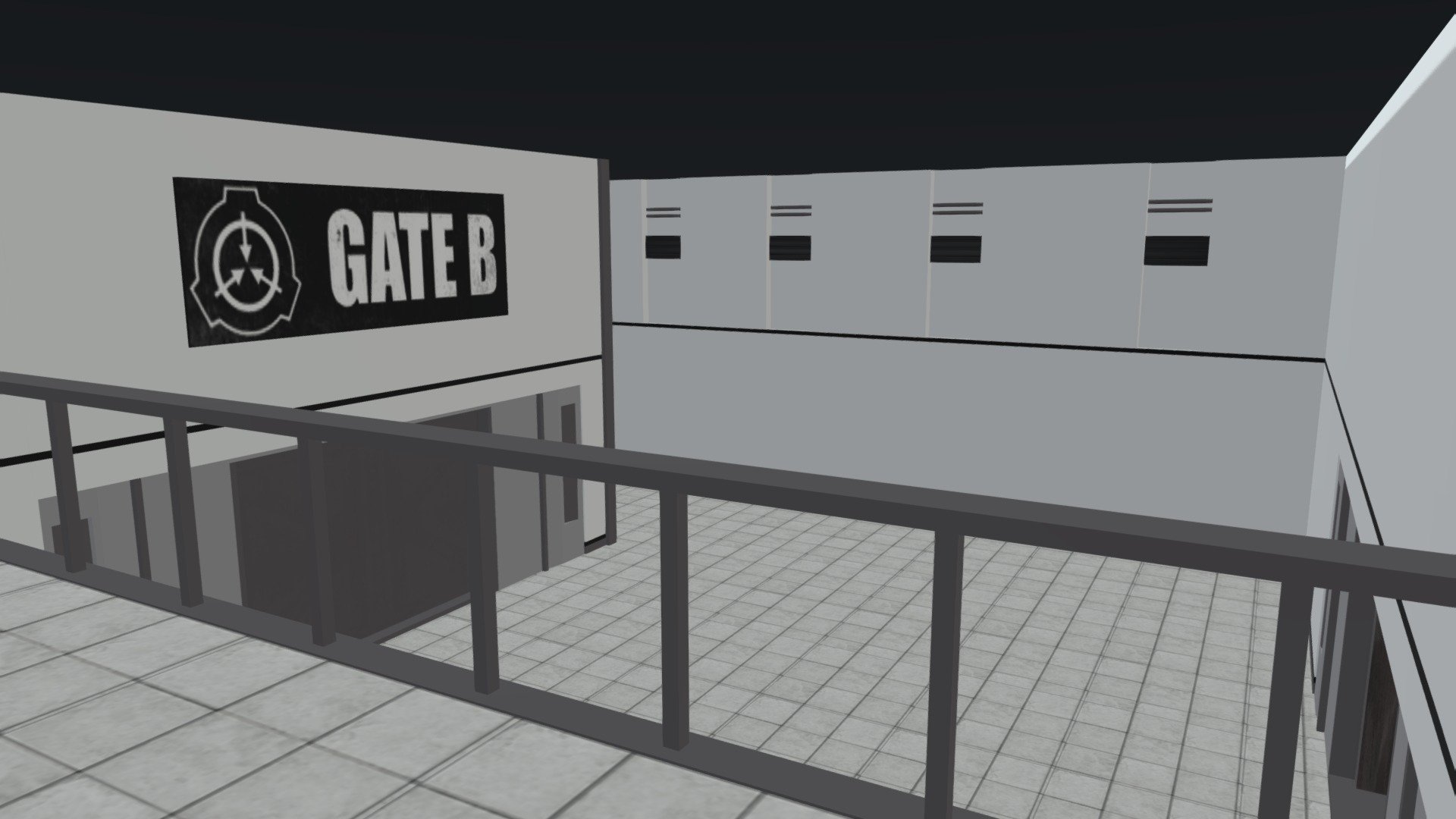 SCP Gate B - Download Free 3D Model By Maxime66410 [e94d58e] - Sketchfab