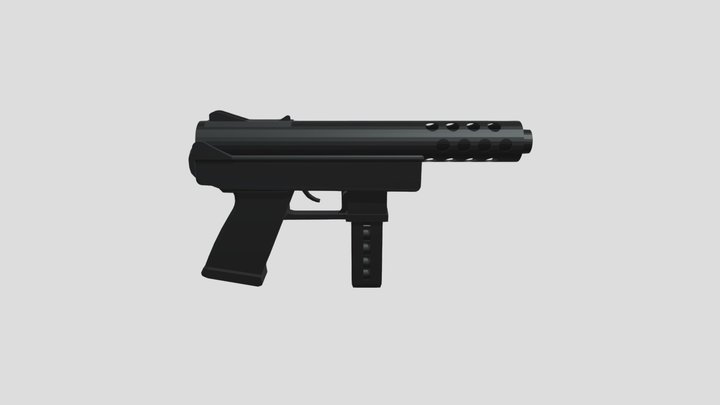 Tec-9 Pistol 3D Model