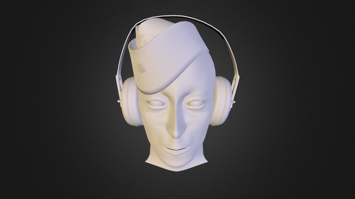 Panzer tank driver head 3D Model