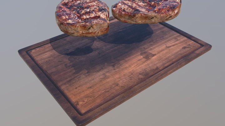 Food_Steak_02 3D Model