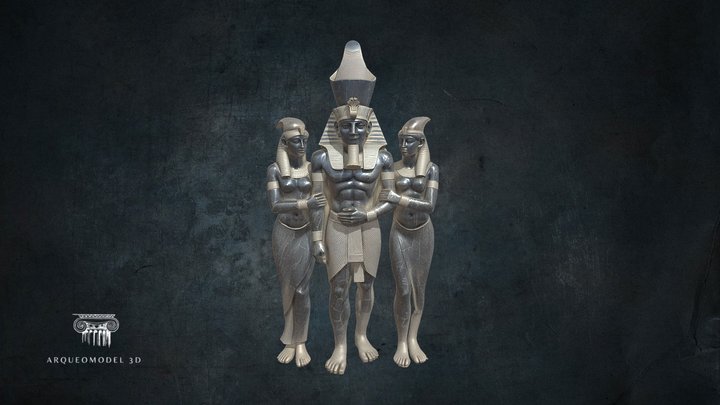 Triada Micerinos | 3D Printable – Modello 3D gratuito STL