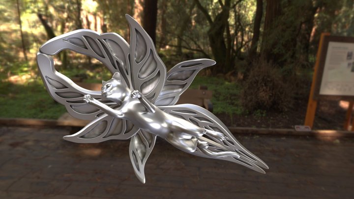 Pixie Kat Ankh 3D Model