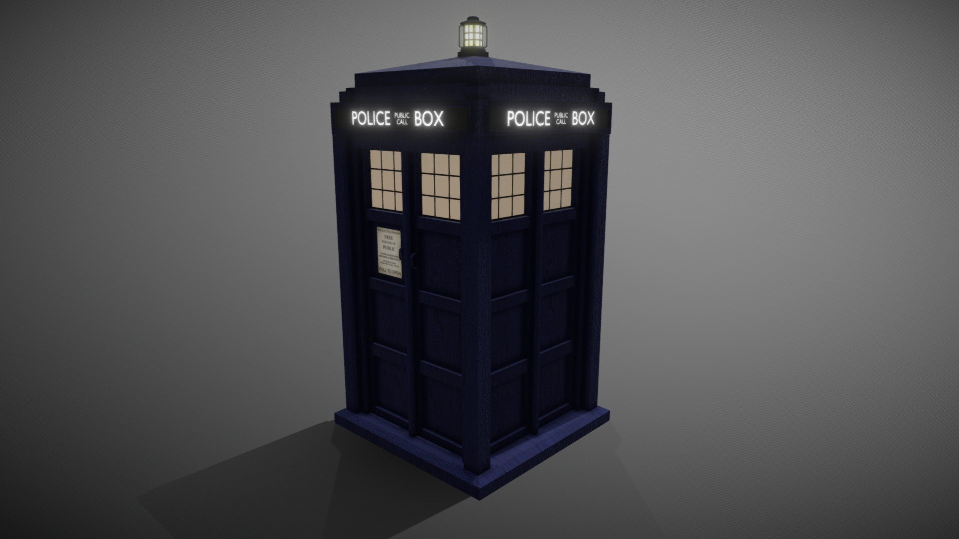 Low Poly Tardis