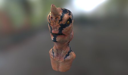 Alien Bust 3D Model