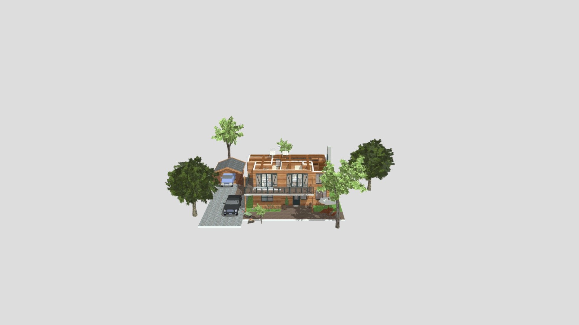 The Log Cabin House