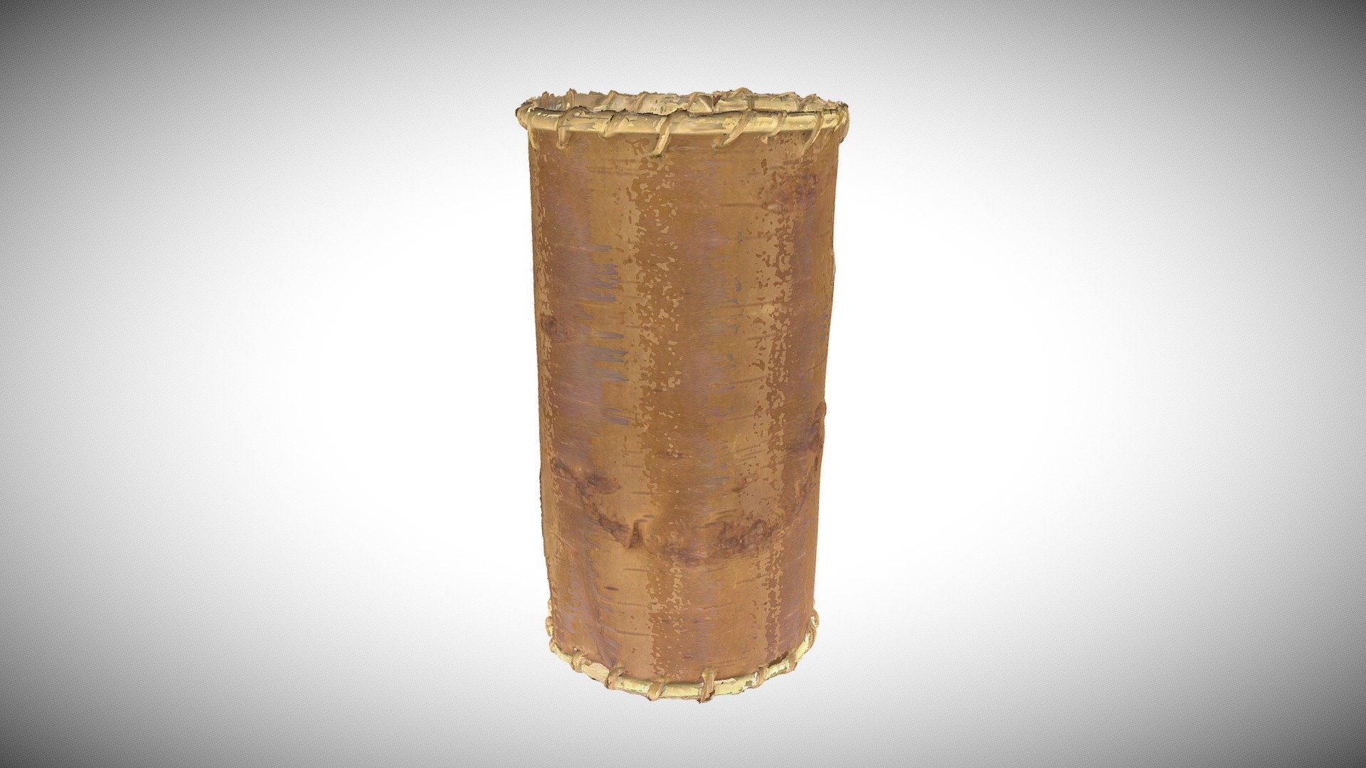 cedar cylinder basket (laser scanned)