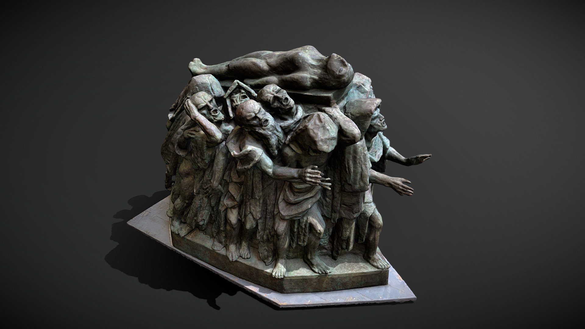 De Blinde / The Blind by Rudolph Tegner Download Free 3D model by