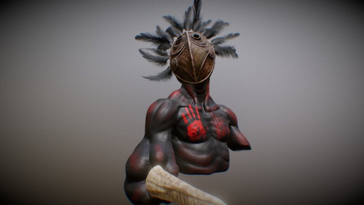 Guerrier 3D Model