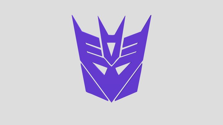 Transformers Decepticons Logo 3D Model