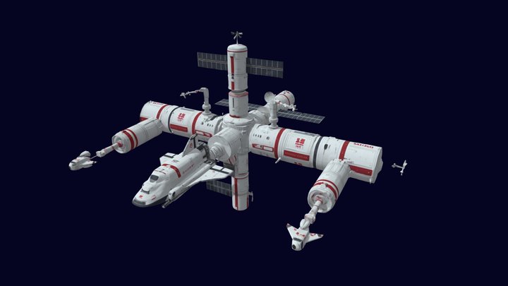 Space+station+3d+model (1) 3D Model
