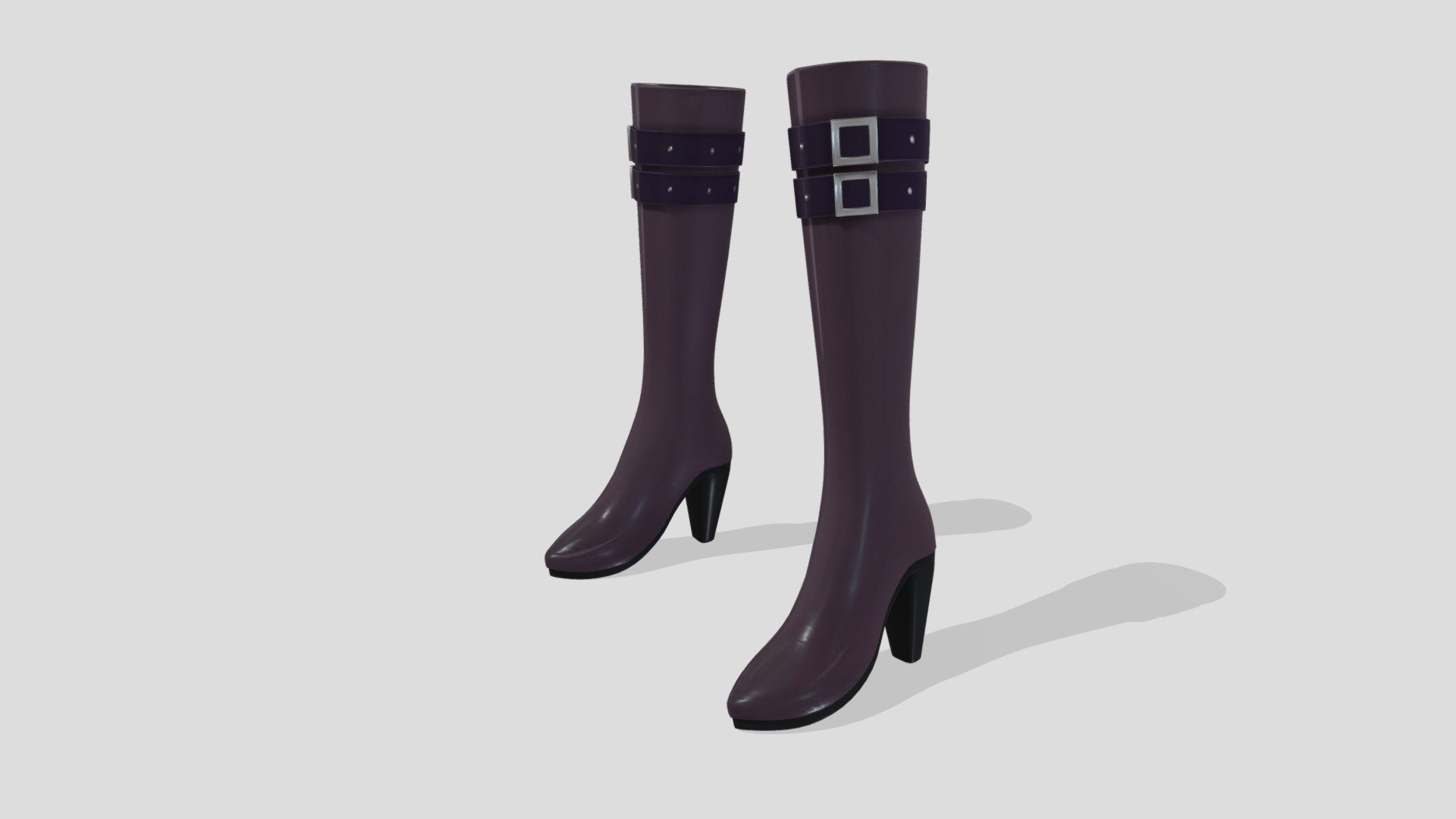 Stylized Ranking Army Military Manga Boots — Sketchfab embed 3D viewer