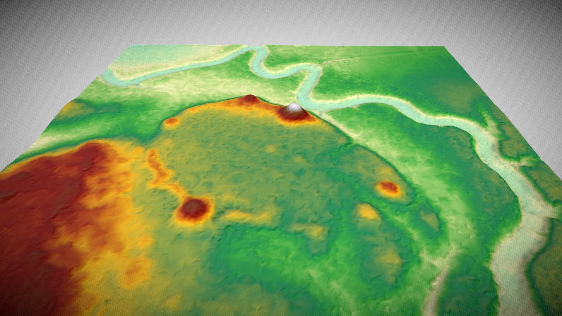 LiDAR-Based 3D Terrain of Watson Brake - 3D model by Edward González ...