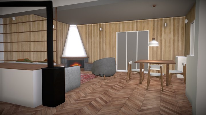 Mountain Apartment 3D Model