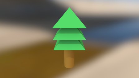 Simple pine tree 3D Model